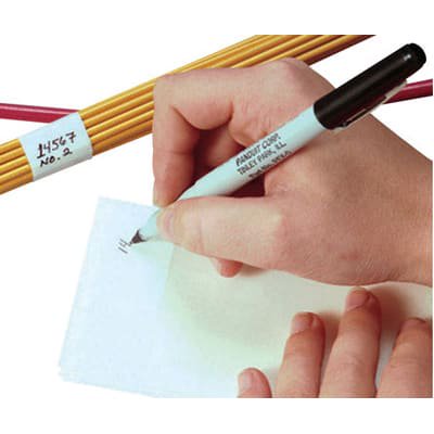 Panduit PSCB-5Y, Self-Laminating Write-On Cable Marker, vinyl, 5"X1", 30 markers per book, White., 1/pkg