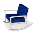thumbnail image 2 of Cfowner Modern Accent Rocking Chair for Living Room/Bedroom/Nursery, Driftwood Gray Finish, Navy Cushions, 2 of 3