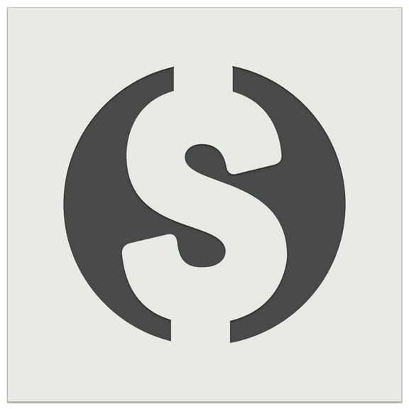 Dollar Sign Money in Circle DIY Cookie Wall Craft Stencil - 5.5 Inch