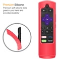 thumbnail image 5 of Fintie Remote Silicone Case for Roku Voice, Roku Express 4K+ 2021, Ultra LT Enhanced Voice, Express 3930, Premiere+ 3921, Streaming Stick+ Remote, Honey Comb Anti Slip Shockproof Cover, Red, 5 of 7