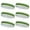 Bright Green, variant on Couver 2 Color White Sport Head Sweatband Terry Cloth Headband - 6PCS Bulk Set ( Red)