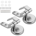 thumbnail image 1 of Bisagra para Asiento de Inodoro Fijación Universal para Inodoro, Bisagra de Reemplazo para Asiento de Inodoro Cromado Resistente a la Corrosión con Pernos y Tuercas 2 Piezas Plata LingWen 9024715627957, 1 of 1