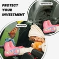 thumbnail image 3 of Goofa Butterfly Landing On Head Dumpy Frog Pattern Car Back Seat Protector for Kids (2 Pack) ,Anti-kick Storage Mat for Car Seats,Shields from Footprints, 3 of 6