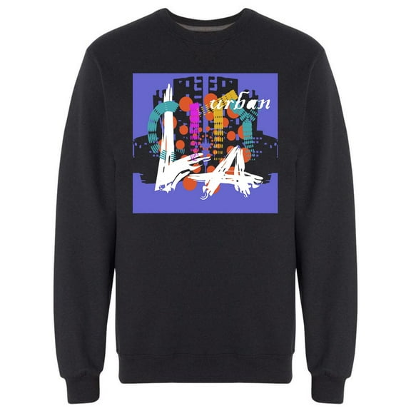 Los Angeles Urban Colorful Style Sweatshirt Men -Image by Shutterstock, Male Large