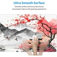 thumbnail image 5 of Japanese Watercolor Cherry Blossom Gaming Mouse Pad 31.5x11.8 XL Extended Mousepad Large Keyboard Mouse Mat Desk Pad with Non-Slip Rubber Base Stitched Edges for Home Office Game, 5 of 6