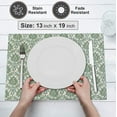 thumbnail image 5 of Ruvanti Placemats 100% Cotton 13x19 inch, Dining Table Placemats Set of 6, Modern Place Mats for Dining Table Décor, Kitchen & Table Linens, Coffee Mat for Christmas Dinners – off Toned, 5 of 8