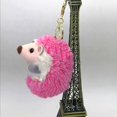 thumbnail image 2 of Cute Hedgehog Plush Keychain Mobile Phone Pendant Keyring Hedgehog Pompon Ring Pendant Plush Toy Pi, 2 of 5