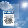 thumbnail image 6 of (2 Pack) Members Please Rerack Your Weights OSHA Notice Sign 10 Inch X 14 Inch Vinyl Label Decal Sticker Weather Resistant, UV Protected for Workplace, Business, and Construction Site,, 6 of 7