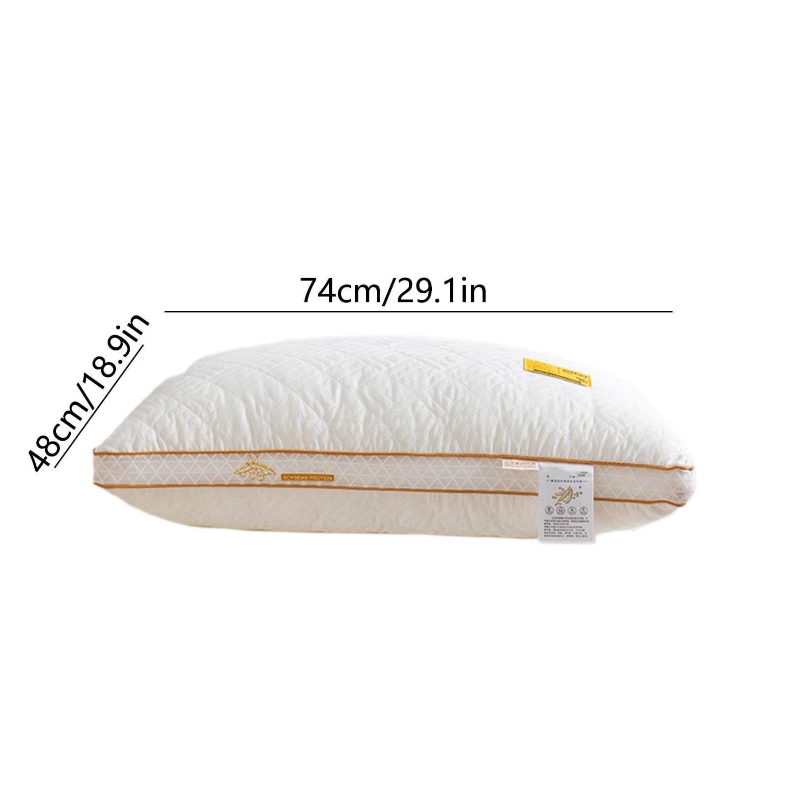 Bed & Sofa Pillow, Body Pillow, Back Support Pillow, White Corner Propped Pillow for Back, Flat or Side Sleeping, 1 Piece