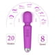 thumbnail image 5 of Vibradorador de Silicona Violeta Inalámbrico con 20 Modos y 8 Velocidades para Mujer multicolor, 5 of 6