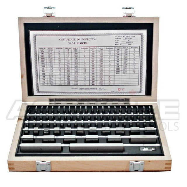 Accusize - 81 Pcs/Set Steel Gage Block set, Grade B, #P900-S581