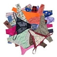 thumbnail image 3 of Hejin Variety Panties Thong Pack for Women Underwear Bikini Hipster G-String Tangas Assorted Multipack Thong,Size S,10pc, 3 of 6