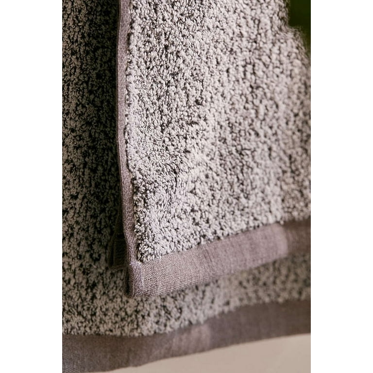Everplush Diamond Jacquard 6 Pieces Bath Towel Set, Grey