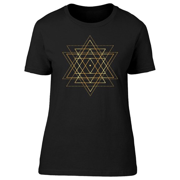 Dark Gold Polygonal Art Tee Men's -Image by Shutterstock