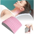 thumbnail image 2 of HEJULIK Neck & Back Stretcher,Back Neck Cracker for Lower Back Pain Relief, Multi-Level Adjustable Spine Board for Herniated Disc, Sciatica, Scoliosis(Pink), 2 of 9