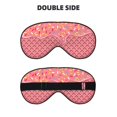 thumbnail image 2 of Naloa Chocolate with Flowing Cream Print Sleep Mask for Sleeper, Light Blocking Sleeping Eye Mask for Women Men, Eye Shade with Adjustable Strap for Travel, Nap,Meditation, 2 of 7