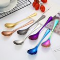 thumbnail image 4 of ENJOYW 1Pc Solid Stainless Steel Coffee Tea Cream Cocktail Stirring Spoon Cutlery Spoon, 4 of 7