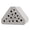 triangle, variant on Decorative Bees Habitat Garden Decoration With Smooth Nesting Tunnels Waterproof Concrete Bees Hotel Easy to Use