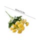 thumbnail image 3 of Ramo de flores artificiales de 12,6 pulgadas - Claveles tallo floral falso Arreglo decorativo de plástico Blanco naranja Azul Amarillo Púrpura Rosa para la decoración del salón de boda, 3 of 7