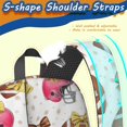 thumbnail image 4 of Football Bow White Pattern 17" School Backpacks for Teens,Waterproof Oxford Fabric,S-Shape Padded Straps for School,Travel,Hiking,Camping, 4 of 5