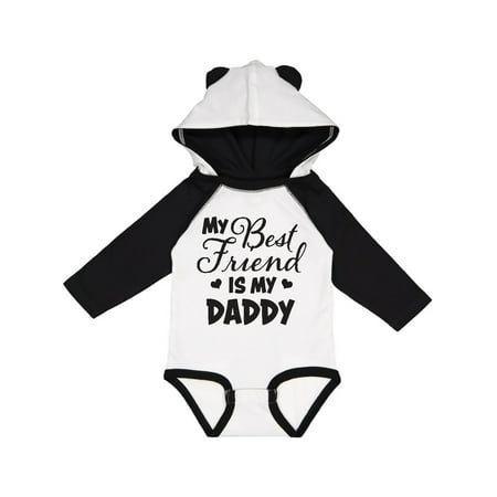 

Inktastic My Best Friend is My Daddy with Hearts Gift Baby Boy or Baby Girl Long Sleeve Bodysuit