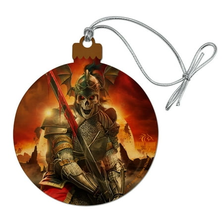 Undead Skeleton Knight Warrior Fantasy Wood Christmas Tree Holiday