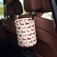 thumbnail image 5 of Naloa Dachshund Walking Car Trash Can Garbage Car Accessories Trash Can Car Waste Bin for for Driver and Passenger Any Vehicle, 5 of 7