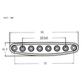 thumbnail image 4 of PENGXIANG Electric Guitar Parts Metal  String Through Body Ferrules Bushing Plate for Guitar Replacement, 4 of 5