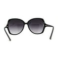 thumbnail image 4 of Womens Chic Butterfly Oversize Sunglasses Black Smoke, 4 of 4
