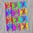 thumbnail image 2 of Looney Tunes Bugs Tiles Women's T Shirt, Athletic Heather, Small, 2 of 6
