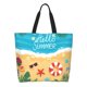 thumbnail image 1 of Fotbe Hello Summer1 Bolsa Tote Estética de Lona con Estampado para Mujer - Bolsa Reutilizable de Hombro Casual para Vacaciones, Compras, Trabajo y Gimnasio, 1 of 8