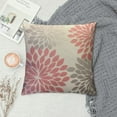 thumbnail image 2 of COMIO  Dahlia Flower Throw Pillow Case Cover Abstract Elegant Floral Petal Pink Grey and White Decorative Square Cushion Covers Standard Pillowcase Couch Sofa Bed Men/Women, 2 of 5