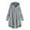 Grey, variant on Coerni Girls Fuzzy Fleece Hooded Jacket Long Button Down Sherpa Overcoat Faux Winter Warm Coat Oversized Hoodies Outerwear