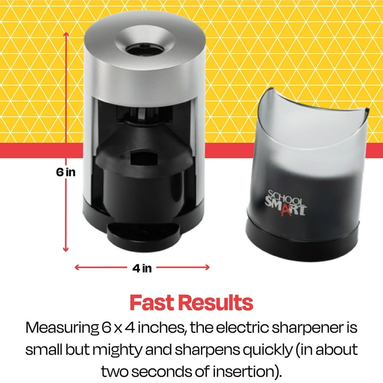 School Smart Vertical Electric Pencil Sharpener 6 x 4 Inches