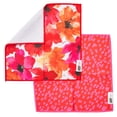thumbnail image 6 of RITZ Poppy & Long Dots Microfiber Dish Cloth Set, 6-Piece, Watercolor Botanical & Abstract Pattern, 12" x 12", 80% Recycled, 6 of 6