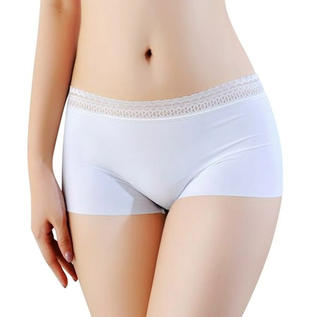 

Lace Underwear for Women Cotton File Lifting Boxer Panties Anti Glare Leggings Comfy Knickers