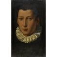 thumbnail image 3 of Alessandro Allori 16x24 Black Modern Framed Museum Art Print Titled - Portrait of a Young Man, 3 of 5