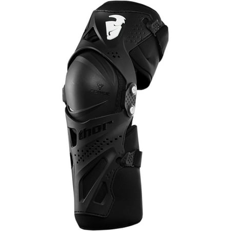 Thor Youth Force XP Knee Guard Off Road (Solid Black, One Size Fits