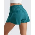 thumbnail image 3 of CRZ YOGA Ruffle Skirt Athletic Shorts for Women High Waisted Flowy for Workout Tennis with Zip Pocket, 3 of 5