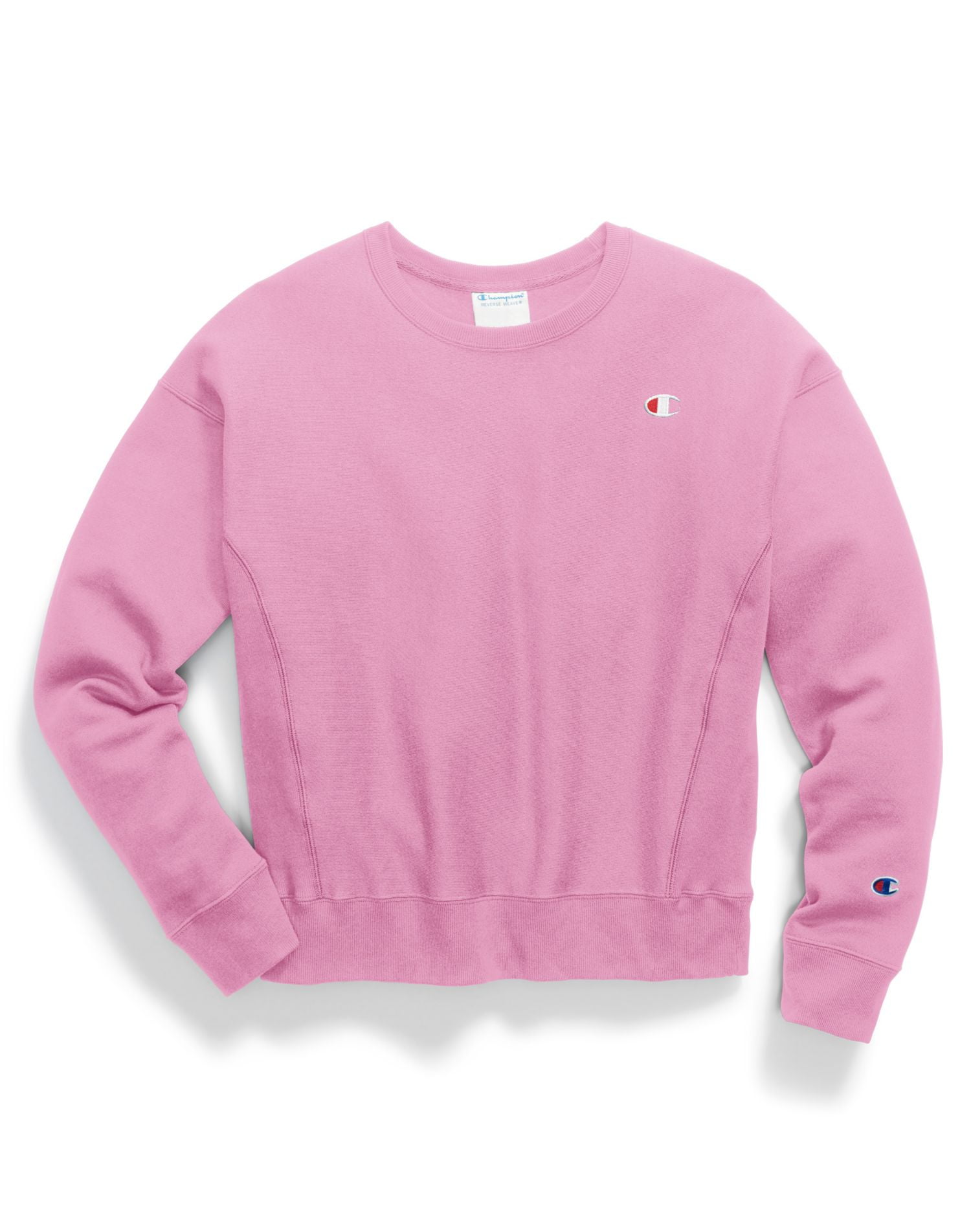 Champion Life Womens Reverse Weave Crew, XS, Paper Orchid