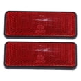 thumbnail image 1 of 2uds 87.5mm Rojo Universal Rectangular Reflector Advertencia Reflector, 1 of 1