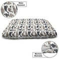 thumbnail image 3 of Sea Animals Pet Bed, Seals Illustration Sea Lion Exotic Tropical Comic Graphic Wild Ocean, Chew Resistant Pad for Dogs and Cats Cushion with Removable Cover, 24" x 39", Cadet Blue Mauve, by Ambesonne, 3 of 4