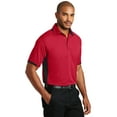 thumbnail image 4 of Port Authority Dry Zone Colorblock Ottoman Polo-S (Engine Red/Black), 4 of 6