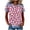 #0122-Pink, variant on Haivin Vintage Flowers Shirt for Women Boho Floral Wildflowers Graphic Tee Casual Summer T Shirt