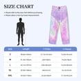 thumbnail image 4 of Sigee Purple Sparkling Butterfly print Men's Pajama Pants Lounge Sleep Bottoms with Elastic Waistband and Pockets-Large, 4 of 6