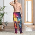 thumbnail image 2 of Sikiie Dreamy Night Sky White Horse Mens Pajama Pants Sleep & Lounge Pants, PJ Bottoms With elastic waistb and Pockets X-Large, 2 of 6