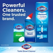 Clorox Toilet Bowl Cleaner with Bleach, Rain Clean - 24 Ounces, 3 Pack