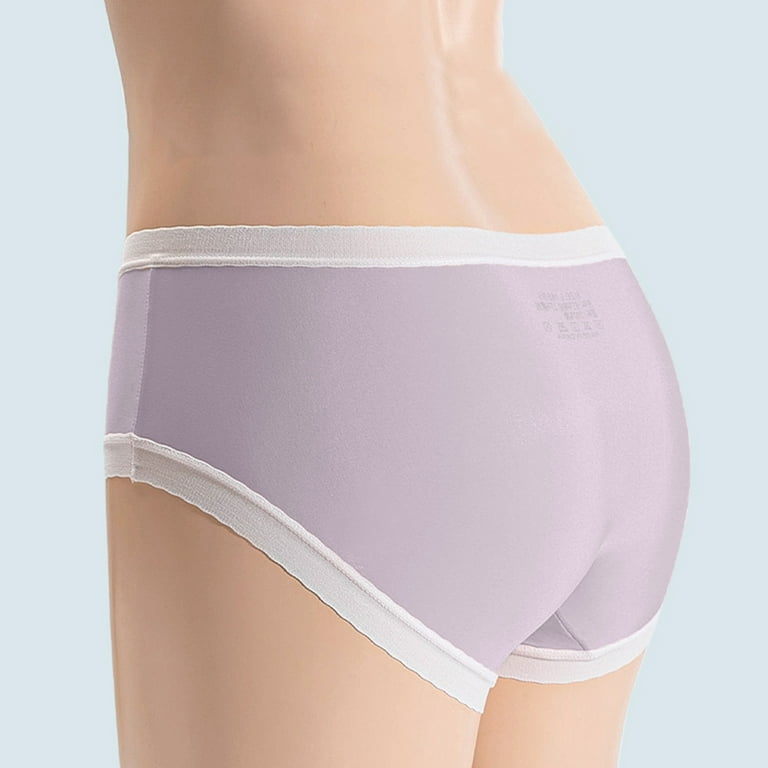 2 Pieces Women Breathable Cotton Briefs Underwear Loose Comfort