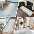 thumbnail image 4 of Hallway Runner Rug 2'x6', Blue Beige Farmhouse Long Non-slip Runner Rugs, Vintage Wooden Striped Washable Outdoor Indoor Throw Floor Carpet Mat for Living Room/Bedroom/Kitchen/Office/Laundry, 4 of 9