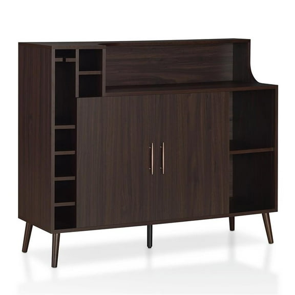 Bowery Hill Modern Wood Multi-Storage Buffet in Wenge